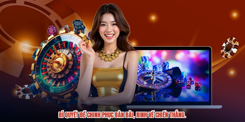 Bí quyết để chinh phục bàn bài, rinh về chiến thắng.
