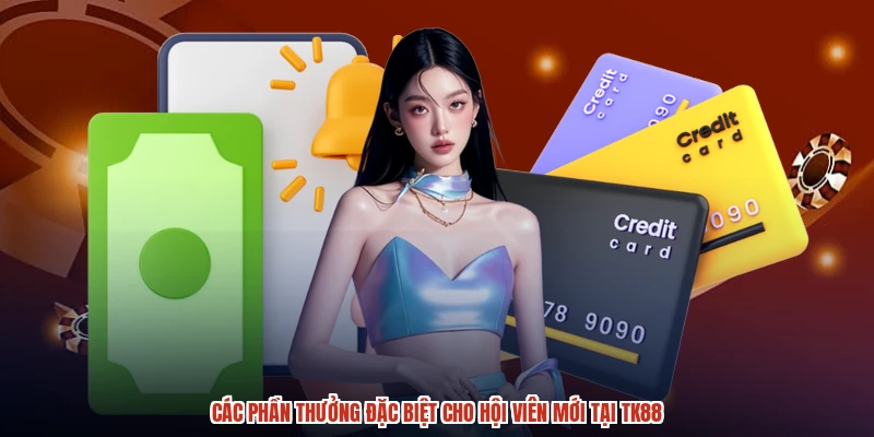 Các phần thưởng đặc biệt cho hội viên mới tại TK88
