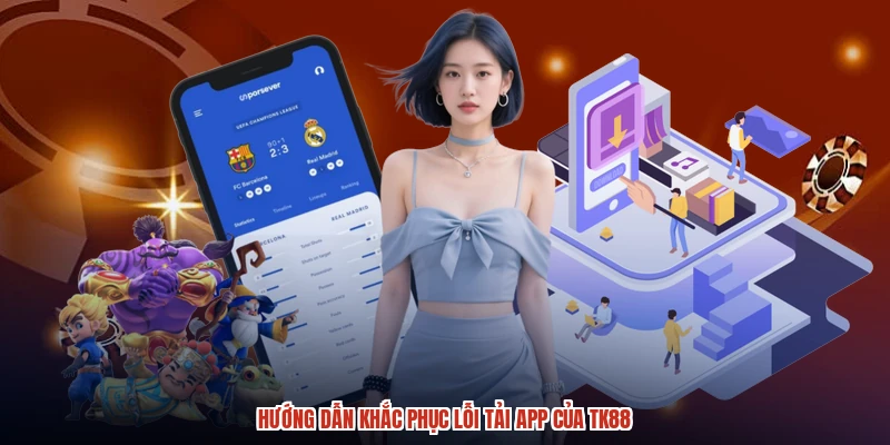 Hướng dẫn khắc phục lỗi tải app của TK88