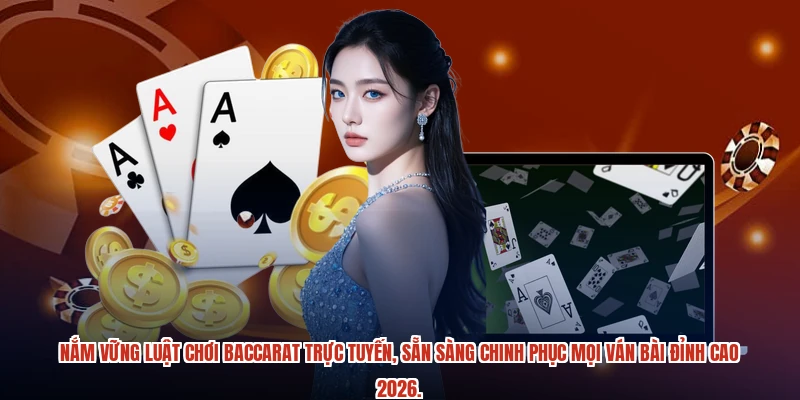 Nắm vững luật chơi baccarat trực tuyến, sẵn sàng chinh phục mọi ván bài đỉnh cao 2026.